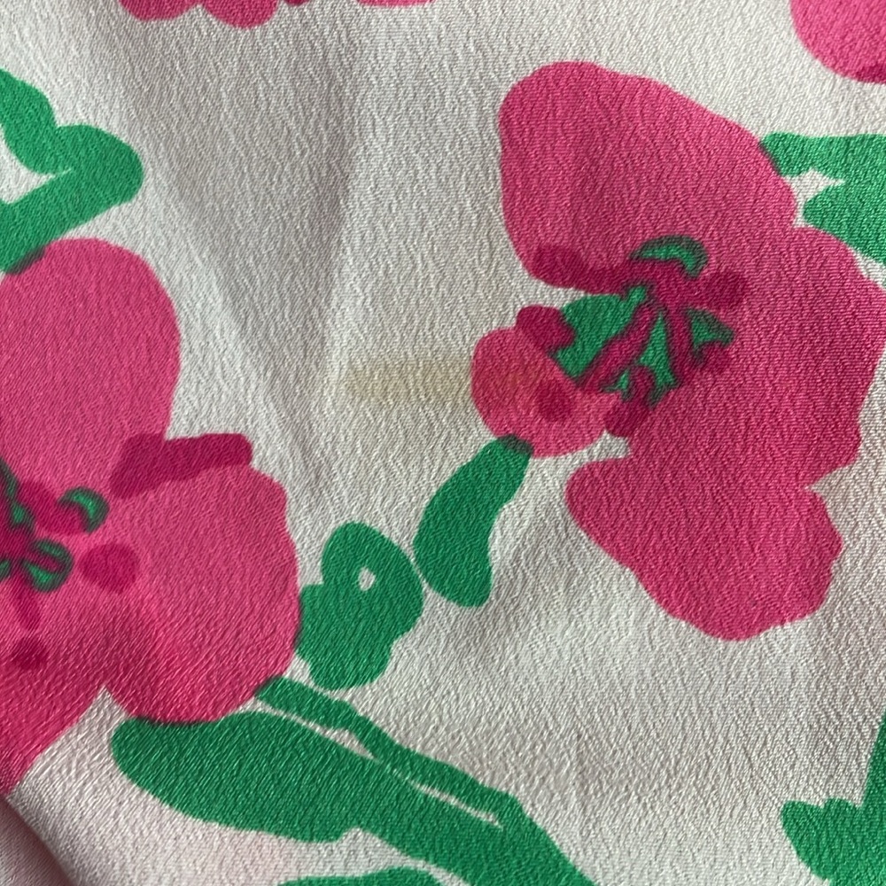 Lilly Pulitzer Alima Top Blouse Flowers and Trees M - Picture 4 of 5